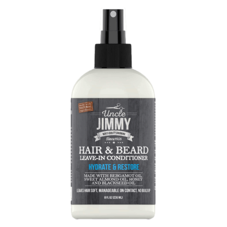 Uncle Jimmy Beard Leave In Conditioner 8 oz - GroomNoir - Black Men Hair and Beard Care